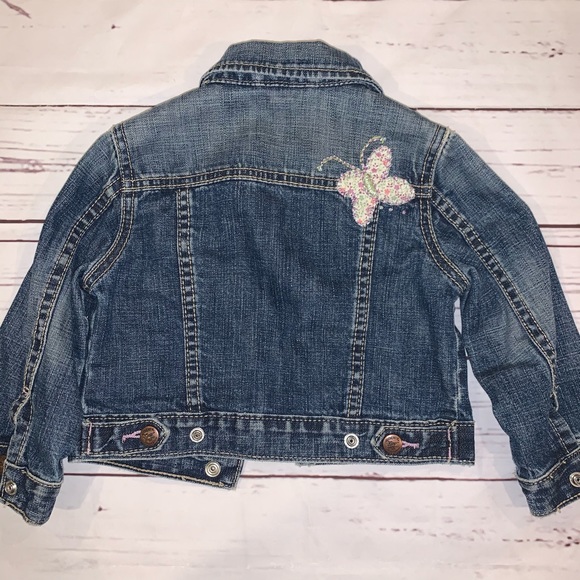 Toddler girl denim jacket - Picture 3 of 4
